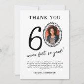 60誕生日フォトサンキューカード サンキューカード