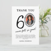 60誕生日フォトサンキューカード サンキューカード