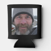 60誕生日ブラック金ゴールド伝説的な写真 缶クーラー (裏面)