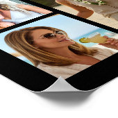 60誕生日ブラック金ゴールド16フォト応援から年 ポスター (角)