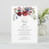 60誕生日ブルゴーニュフローラ誕生会 招待状 (スタンド正面)