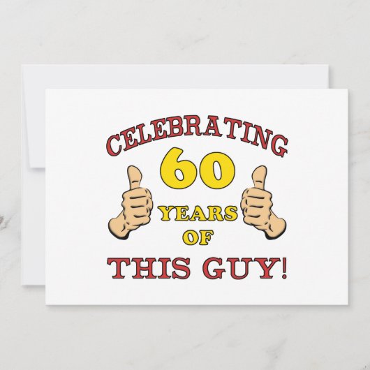 60誕生日プレゼント カード (正面)