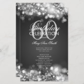 60誕生日プログラムグラムライツシルバー付き/メニュー (正面/裏面)