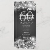 60誕生日プログラムグラムライツシルバー付き/メニュー プログラム (正面/裏面)