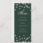 60誕生日プログラムシルバーグリッター（メニューグリーン付） 招待状 (裏面)