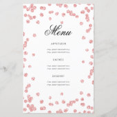 60誕生日プログラムバラ金ゴールドグリッター（メニュー付き） (裏面)