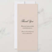 60誕生日プログラム金ゴールドサンキューシャンパン 招待状 (裏面)