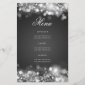 60誕生日プログラムGlam Lightsシルバーメニュー チラシ (裏面)