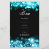 60誕生日プログラムGlam Lightsティール(緑がかった色)(メニュー付き) (裏面)