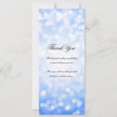 60誕生日プログラムNavy Blue《写真》ぼけ味ありがとう 招待状 (裏面)