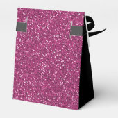 60誕生日ホットピンクグリッターブラックサンキュー フェイバーボックス (裏面サイド)