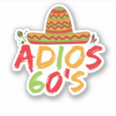 60誕生日メキシコパーティーシンコデマヨフィエスタ シール (正面)