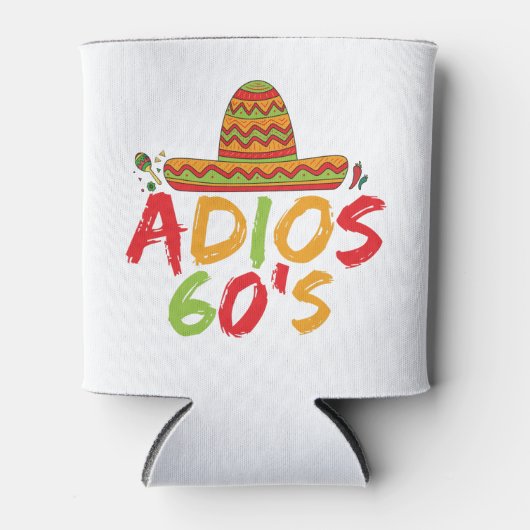 60誕生日メキシコパーティーシンコデマヨフィエスタ 缶クーラー (正面)