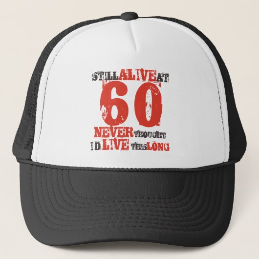 60誕生日ユーモアの態度 キャップ (正面)