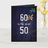 60誕生日ユーモア カード (黄色い花)