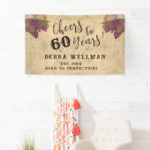 60誕生日ワインカントリーをテーマにした応援60 横断幕 (インサイチュ)