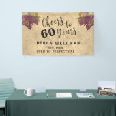 60誕生日ワインカントリーをテーマにした応援60 横断幕 (トレードショー)