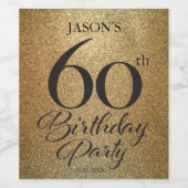 60誕生日ワインラベル ワインラベル (シングルラベル)