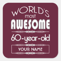 60誕生日世界最高のの素晴らしいダークレッド