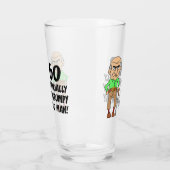 60誕生日公式に不機嫌な老人ガラス タンブラーグラス (左)