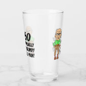 60誕生日公式に不機嫌な老人ガラス タンブラーグラス (右)