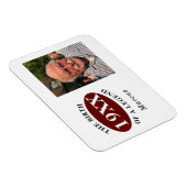 60誕生日写真テンプレート誕生 マグネット (右側)