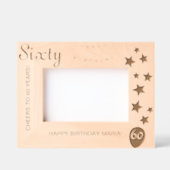 60誕生日刻印記念フレーム レーザー彫刻フレーム (正面)