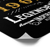 60誕生日名前を追加生まれ1961伝説的 ポスター (角)