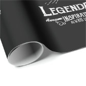 60誕生日名前を追加生まれ1961伝説的 ラッピングペーパー (ロールコーナー)