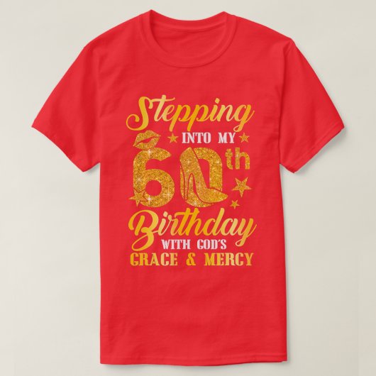 60誕生日女性の誕生日 Tシャツ (デザイン正面)
