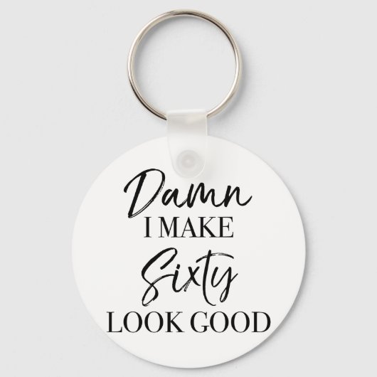 60誕生日姿勢 キーホルダー (正面)