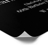 60誕生日応援とビールパーティーへようこそ ポスター (角)