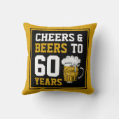 60誕生日応援&ビール60年 クッション (裏面)