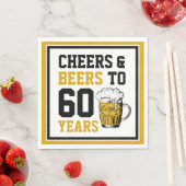 60誕生日応援&ビール60年 スタンダードランチョンナプキン (インサイチュ)
