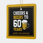 60誕生日応援&ビール60年 セラミックオーナメント (左)