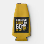 60誕生日応援&ビール60年 ボトルクーラー (正面)