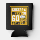 60誕生日応援&ビール60年 缶クーラー (正面)