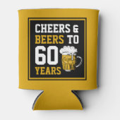 60誕生日応援&ビール60年 缶クーラー (正面)