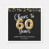 60誕生日応援～60年カスタム色 スタンダードカクテルナプキン (正面)