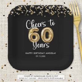 60誕生日応援～60年カスタム色 ペーパープレート