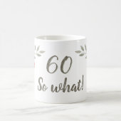 60誕生日感動的水彩フローラ コーヒーマグカップ (中央)