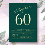 60誕生日招待状グリーンゴールドフォイル 箔招待状<br><div class="desc">祝60歳の誕生日をスタイルで愛した！このエレガントとフェスティバルの緑と金ゴールドフォイルの招待は、任意の大きな誕生日に最適である。グリーンとモダン金ゴールドデザインを備え、この招待は必ず声明と永続的な印離れ象を作る。招待状の友人と家族がスタイルと一緒にこの特別な日を記念に参加する！</div>