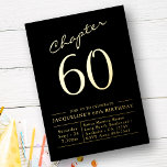 60誕生日招待状ブラックゴールドフォイル 箔招待状<br><div class="desc">こ祝の60歳の誕生日の招待では、美しく華やかなブラックと金ゴールドの60歳の誕生日の招待で、あなたの愛する人の大きなマイルストーン。この豪華な招待は、きらめく金ゴールドフォイルとクラシックブラックの背景を備えている。この特別な機会に洗練されたtouchを加えるのに最適な方法だ。大人のマイルストーンの誕生日に最適エレガントで、この招待は必ずあなたのお祝いを思い出させる。</div>