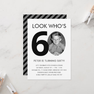 60誕生日招待状(写真あり) 招待状