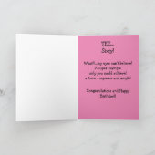 60誕生日挨拶！ カード (内部)