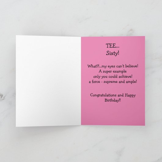 60誕生日挨拶! カード (内部)