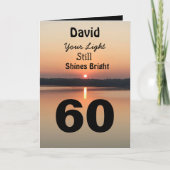 60誕生日明るい カード (正面)