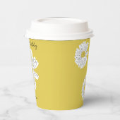 60誕生日春デイジーフローラパーティー 紙コップ (左)