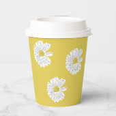 60誕生日春デイジーフローラパーティー 紙コップ (裏面)