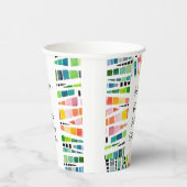 60誕生日水彩幾何学模様 紙コップ (右)